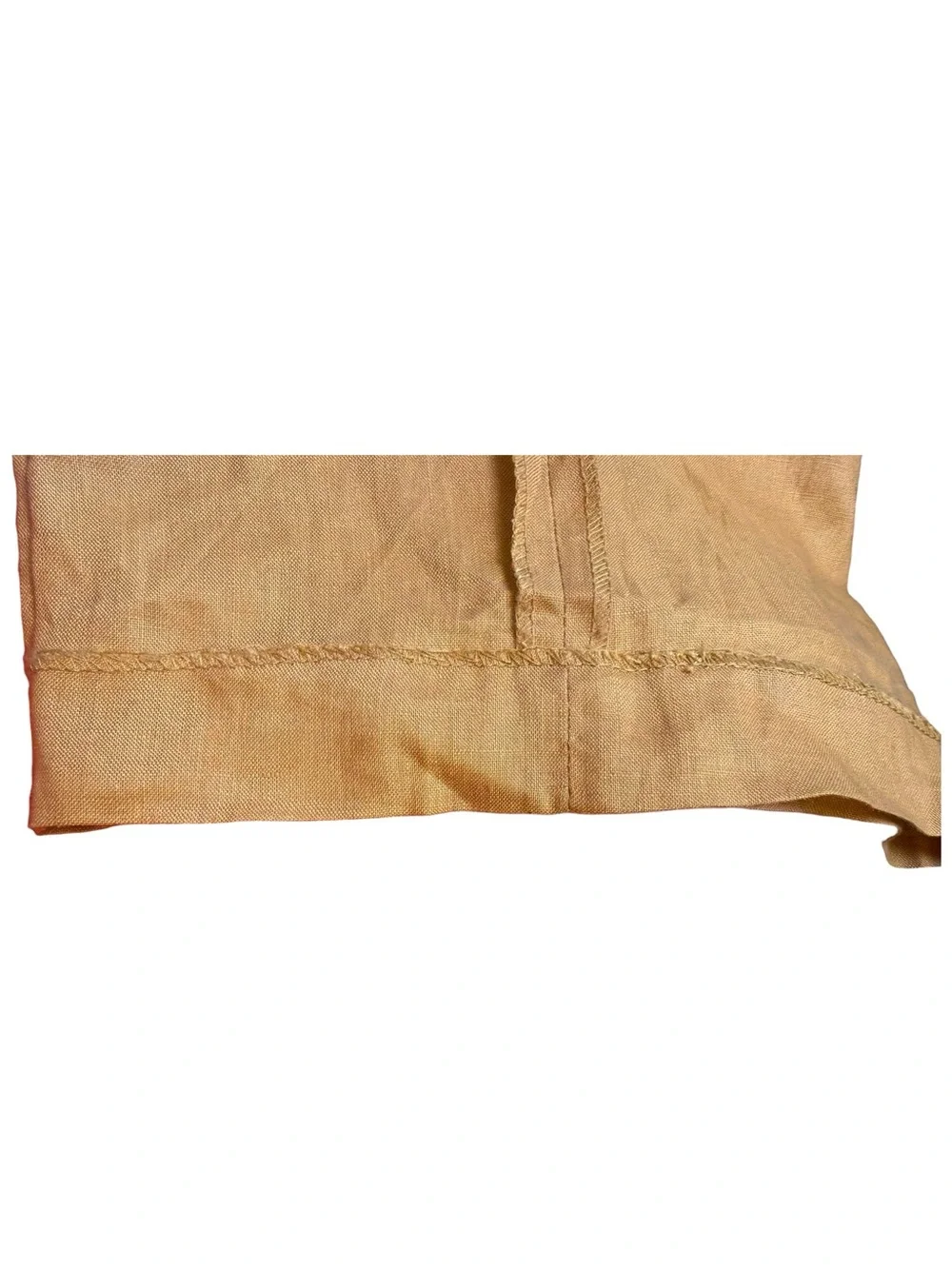 Lorenzino 100% Linen Drawstring Pants Men’s XL Tan
